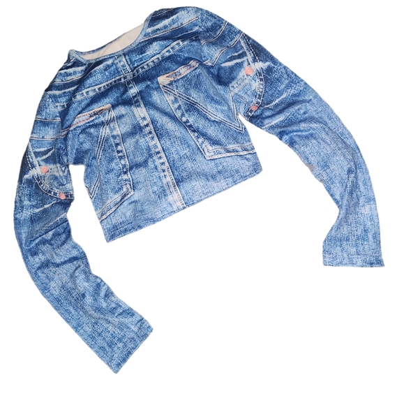 3D Jean Print Legging Set - Picture 5 of 9